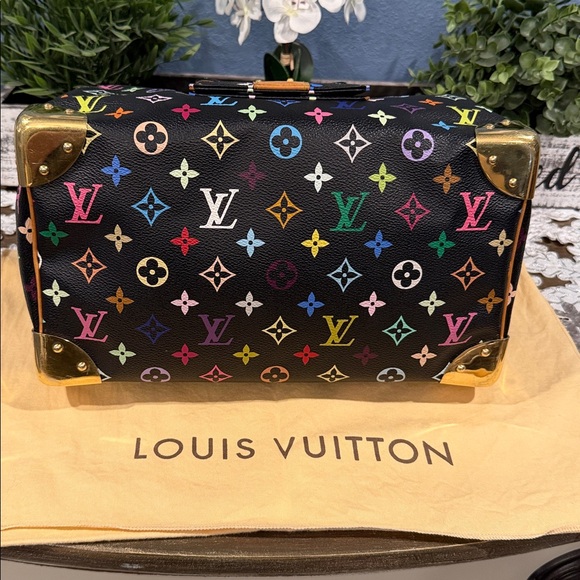 🔥Authentic Louis Vuitton speedy Takashi Murakami multi color Bag size 30 - Picture 9 of 17